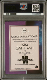2010 Star Trek Quotable Autograph Kim Cattrall Lt Valeris Signature PSA 10